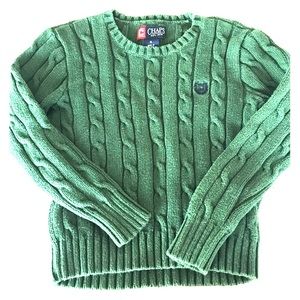 Chaps Hunter Green Boys Sweater, Size 5